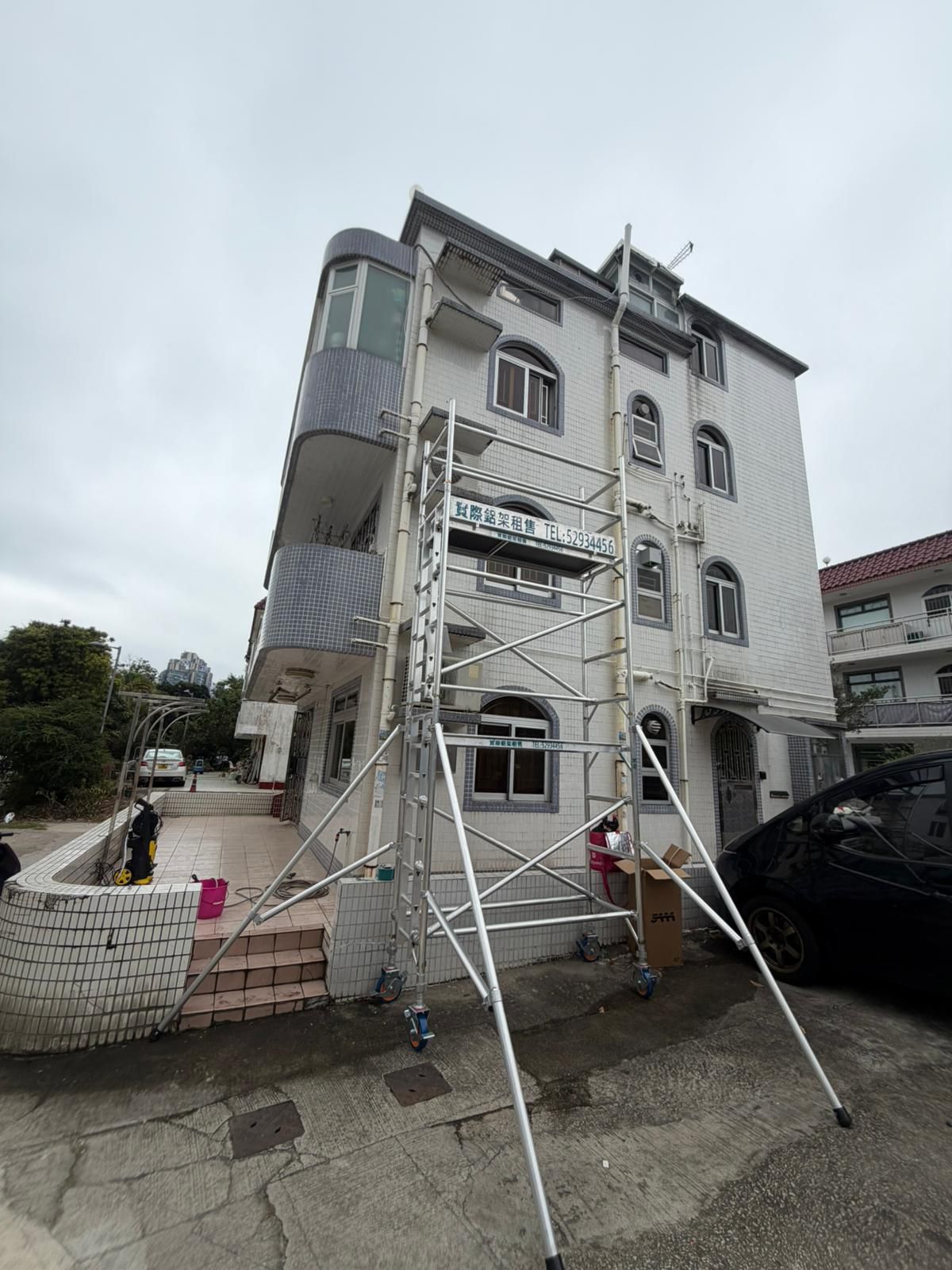 馬鞍山村屋流動式鋁架工程案例
